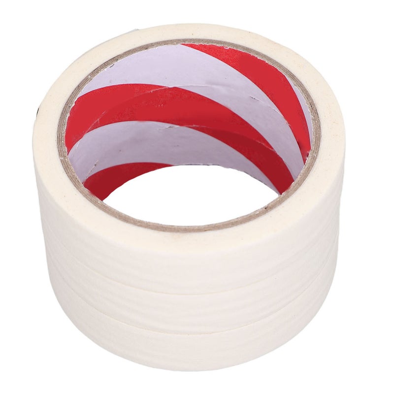 Car Paint Tape White Paper Masking Tape 20mmx20m/0.78inx65.6ft Painters Tapes for Home Office School Craft Art 10 Rolls - Image 3