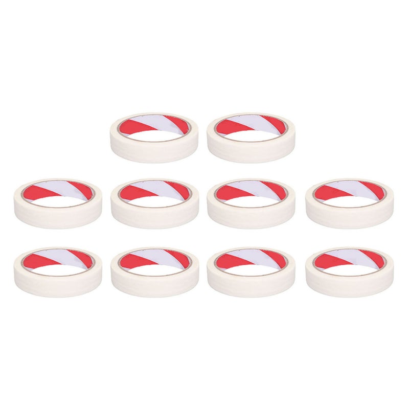 Car Paint Tape White Paper Masking Tape 20mmx20m/0.78inx65.6ft Painters Tapes for Home Office School Craft Art 10 Rolls - Image 1