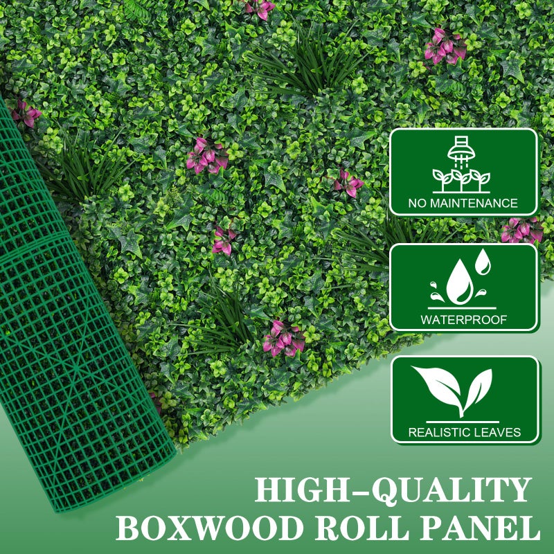 Grooy Boxwood Roll Panels, Grass Wall 40"x120"(33.33 SQFT), Grass Backdrop, Privacy Screen, Sun Protected Green Wall Decor for Outdoor, Indoor, Garden, Backyard and DÃ©cor - Image 3