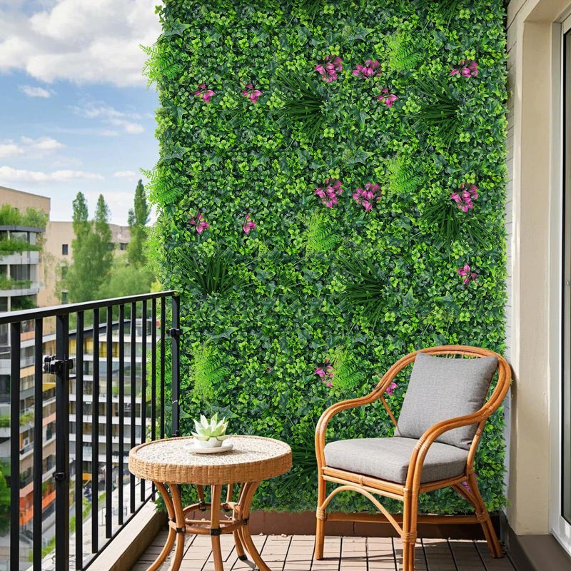 Grooy Boxwood Roll Panels, Grass Wall 40"x120"(33.33 SQFT), Grass Backdrop, Privacy Screen, Sun Protected Green Wall Decor for Outdoor, Indoor, Garden, Backyard and DÃ©cor - Image 5