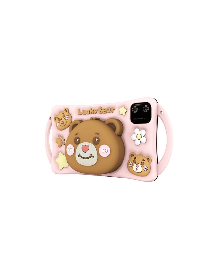 Oteeto K6 Kids Tablet, 7 inch Display, 128GB Storage, 6GB RAM, 3500mAh Battery, Lucky Bear Case - Image 2