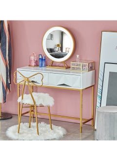 LINGWEI Golden Vanity Chair Makeup Stool Nordic Dressing Table Chair Butterfly Chair Dressing Table Stools Makeup Chair For Home Living Room Bathroom Decor  - Image 5