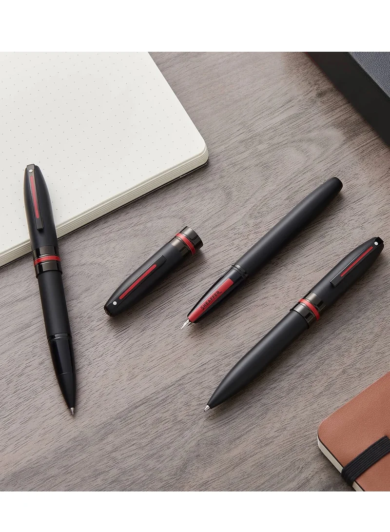 SHEAFFER Sheaffer® ICON 9108 Matte Black Ballpoint Pen With Gloss Red Trim