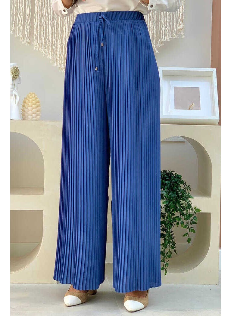 Bym Waist Elastic Lace-Up Pleated Trousers 0129 Indigo - pzsku/Z7AFAA8A543E8FCC7BD27Z/45/_/1738060549/e5c27fde-4397-401f-b124-223010a91f69