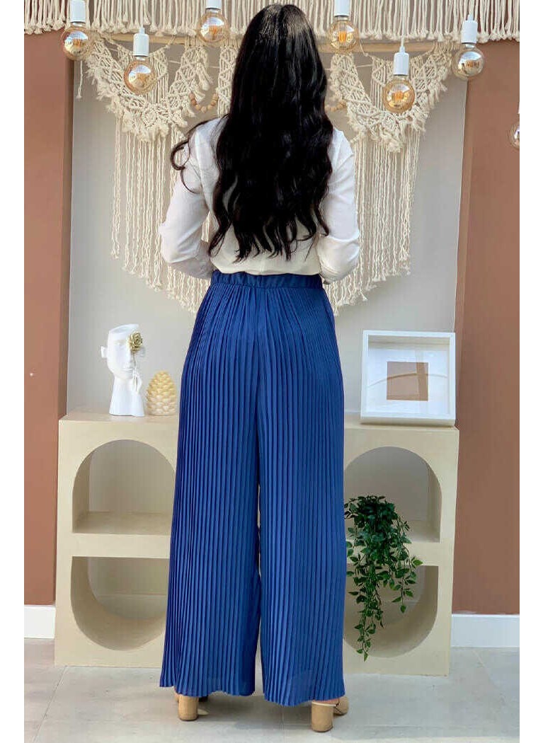 Bym Waist Elastic Lace-Up Pleated Trousers 0129 Indigo - pzsku/Z7AFAA8A543E8FCC7BD27Z/45/_/1738060569/5b92226e-425e-47ad-b423-a05ef94a8a0c