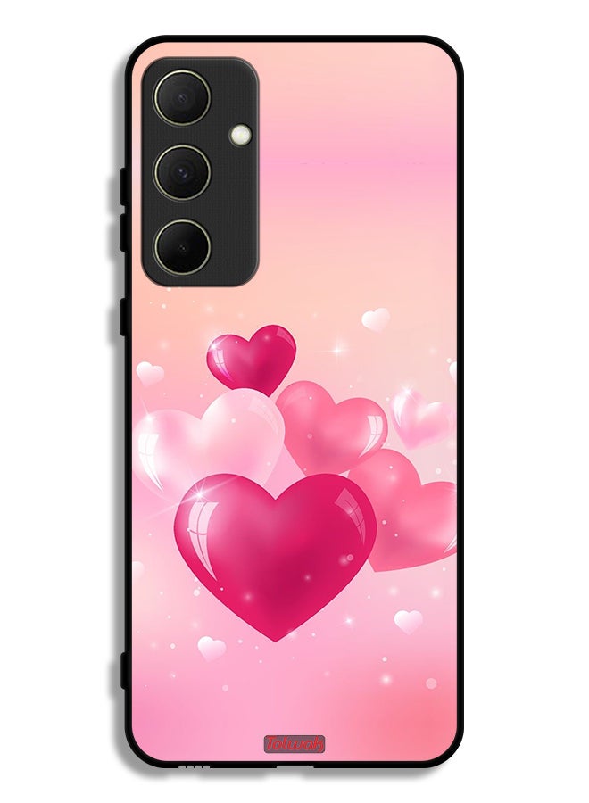 Tolwak Samsung Galaxy A35 5G Protective Case Cover Beautiful Hearts Art - Image 1