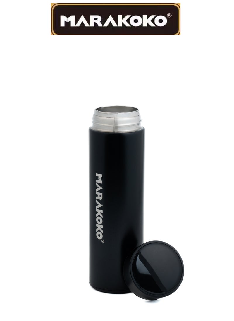 Marakoko - Water bottle with temperature display, 500ml mug Saves temperature  hot or cold , strong stainless steel bottle suitable for club or trips. - Image 1