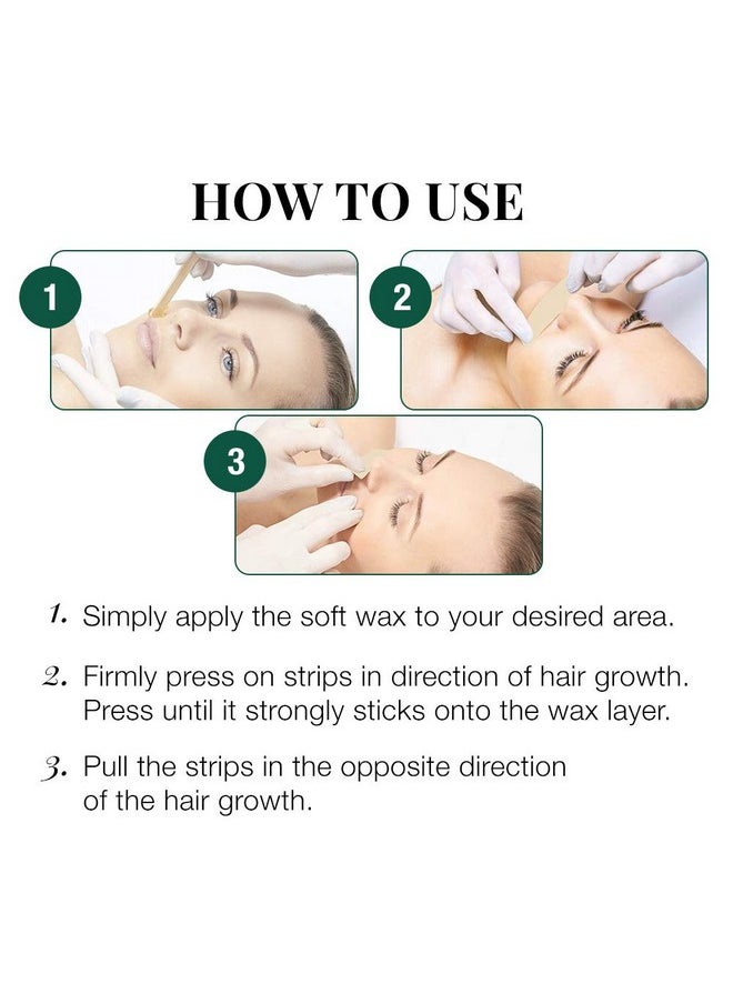 Clean + Easy - Lean + Easy Small Facial Muslin Wax Strips For Hair Removal Precut Durable Muslin Epilating Strips To Remove Unsightly Hairs From The Face 1 3/4" X 4 1/2" 100 Count - Image 1