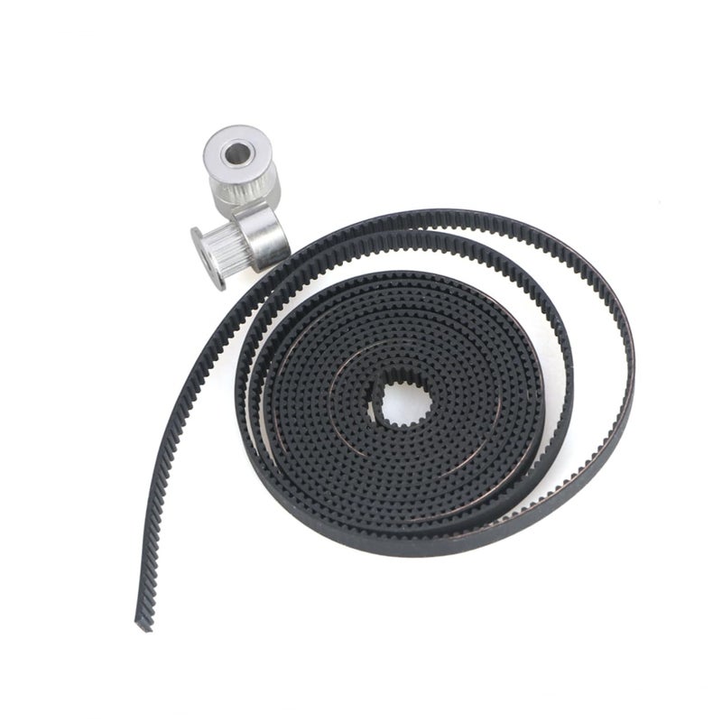 Aluminum Timing Pulley And Belt 2PCS Set For Precision Printers High Accuracy - Image 2
