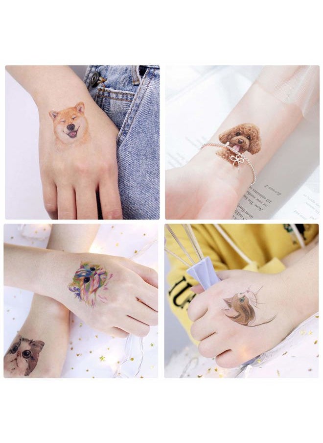 Hotoyannia - Animals Theme Temporary Tattoos for Kids, Featured Zoo Patterned Body Art Waterproof Tattoos Toddler Tattoos, Fake Tattoos for Boys Girls, 36 Sheets - Image 1