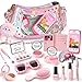 Toylink Toddler Purse for Little Girls Pretend Play Makeup Toy Set for Toddlers 35 with Plushie Phone Wallet My First Kids Purse Princess Birthday Gifts for 3 4 5 6 7 8 Year Old Baby Girls - Image 2