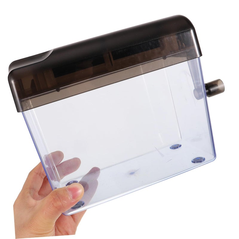 Portable Manual Home Office Paper Shredder Handheld Lightweight Black - Image 5