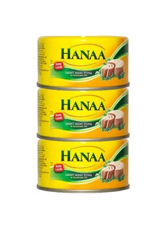 Hanaa Hanaa Light Meat Tuna in Sunflower Oil, 185 g × 3 
