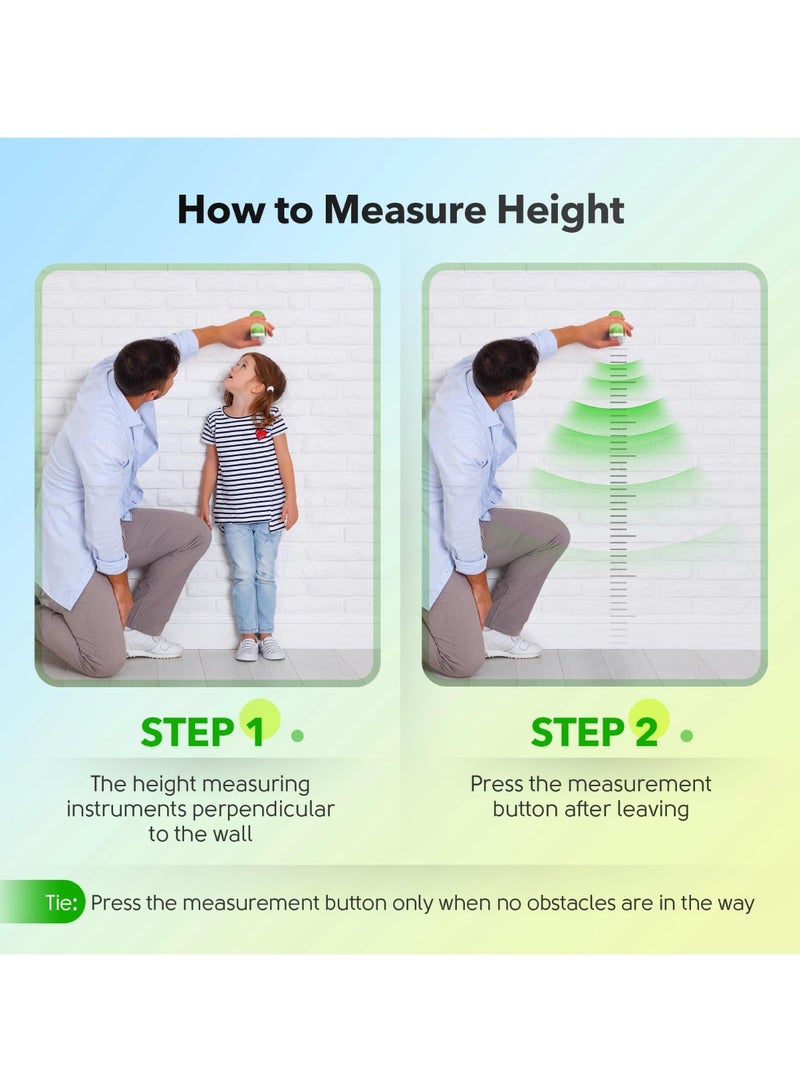 Ultrasonic Height Measuring Stadiometer for Kids - Portable Digital Growth Chart Altimeter - Image 2