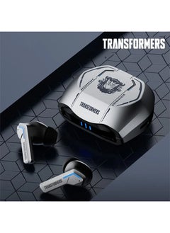 TRANSFORMERS Transformers TF-T06 Wireless Bluetooth Earbuds Gaming Headphones Long Battery Life Headset Low Latency HIFI Stereo Sound with Music Noise Cancellation Calls silver  - Image 1