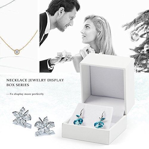 Oirlv Earring Gift Box,White Velvet Jewelry Box - Image 2