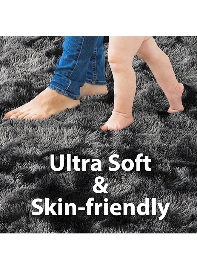 JCB CHIC Area Rugs for Living Room Bedroom, Soft Modern Indoor Fuzzy Shaggy Area Rug, Non-Slip Furry Rug for Teen Girls and Boys,Nursery Kids Room Dorm Home Decor, High Pile Plush Floor Carpet(150x200cm) - Image 2