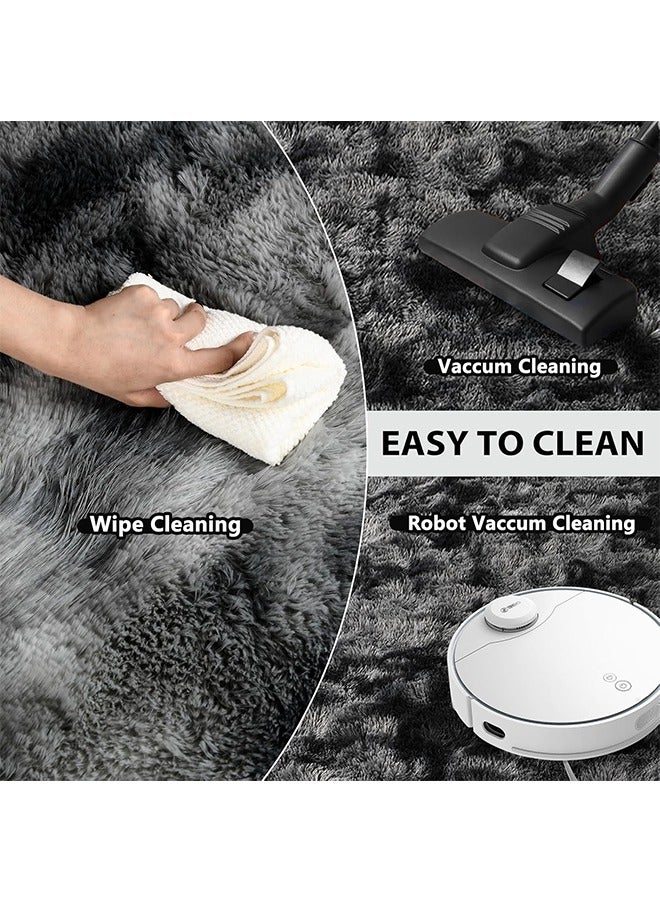 JCB CHIC Area Rugs for Living Room Bedroom, Soft Modern Indoor Fuzzy Shaggy Area Rug, Non-Slip Furry Rug for Teen Girls and Boys,Nursery Kids Room Dorm Home Decor, High Pile Plush Floor Carpet(150x200cm) - Image 4