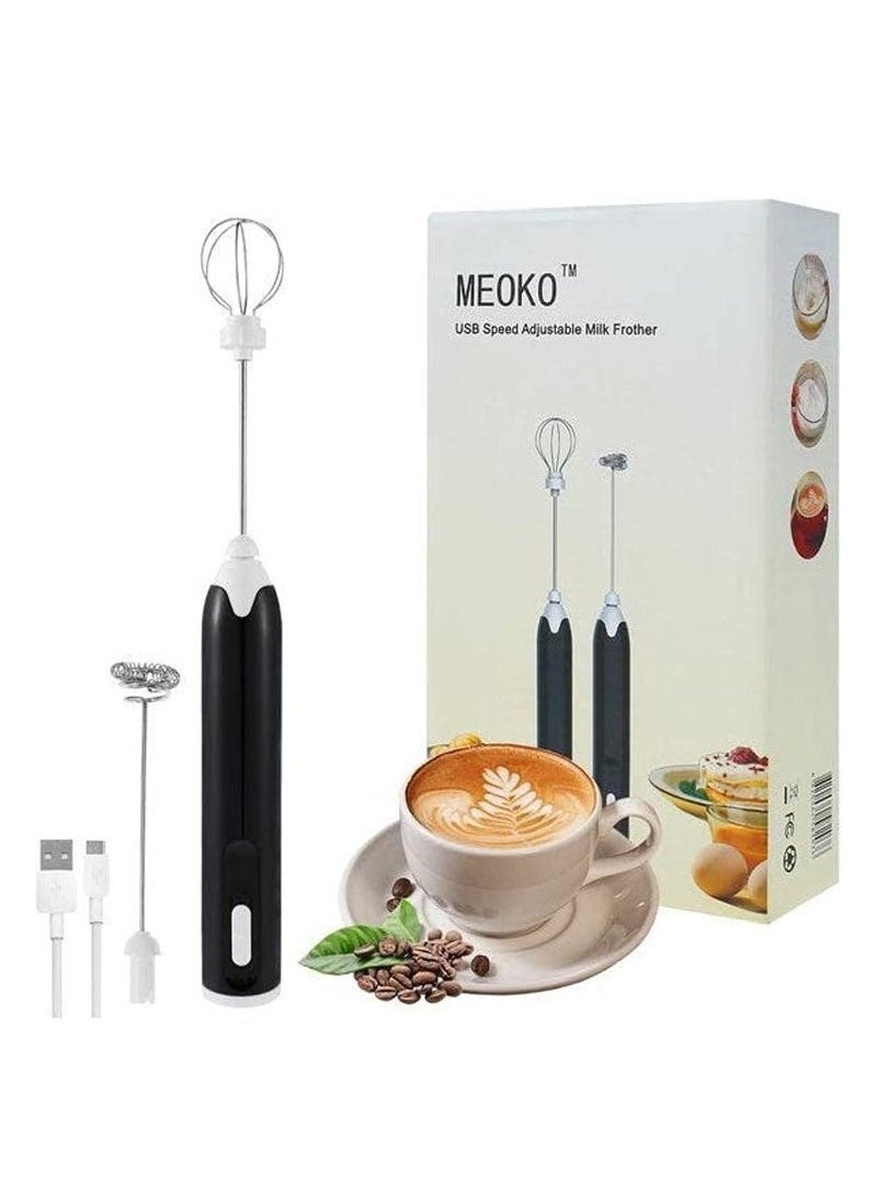 Generic MEOKO Milk Coffee Frother, USB Electric Whisk Egg Beater Handheld Drink Frappe Mixer  - Image 1