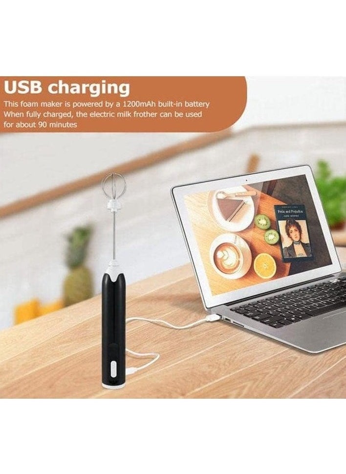 Generic MEOKO Milk Coffee Frother, USB Electric Whisk Egg Beater Handheld Drink Frappe Mixer  - Image 5