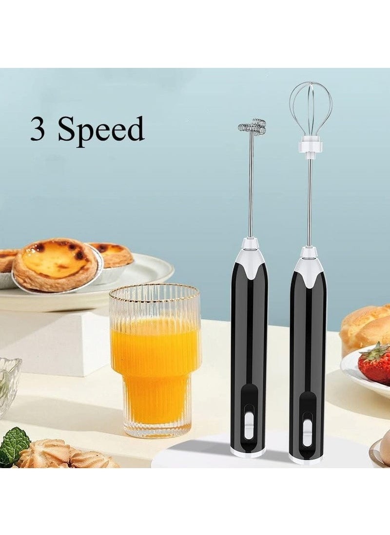 Generic MEOKO Milk Coffee Frother, USB Electric Whisk Egg Beater Handheld Drink Frappe Mixer  - Image 2