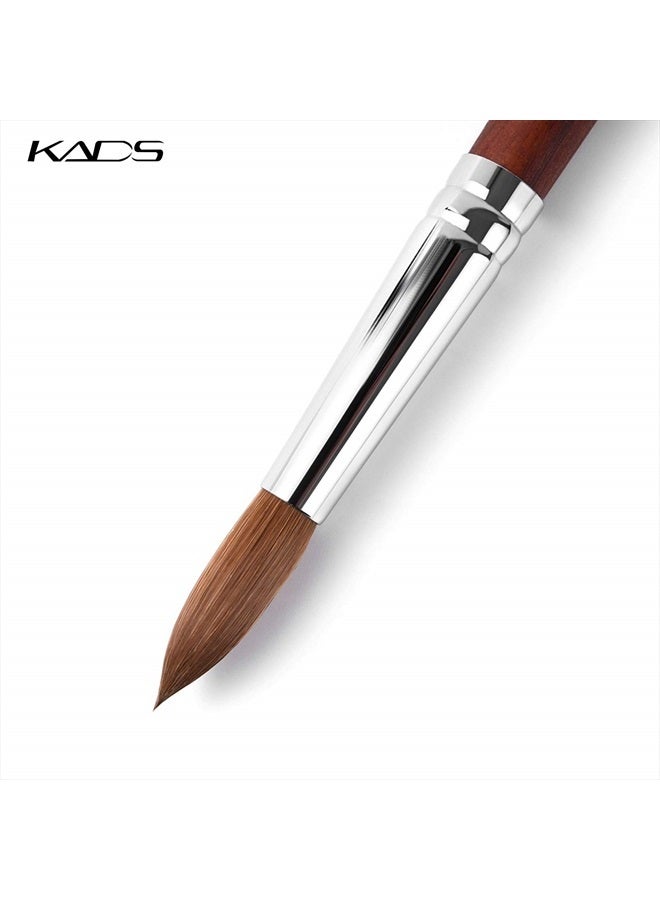 KADS Kolinsky Sable Acrylic Nail Art Brush Red Wood Pen Nail Brush for Nail Art Manicure Tool -16# - Image 2