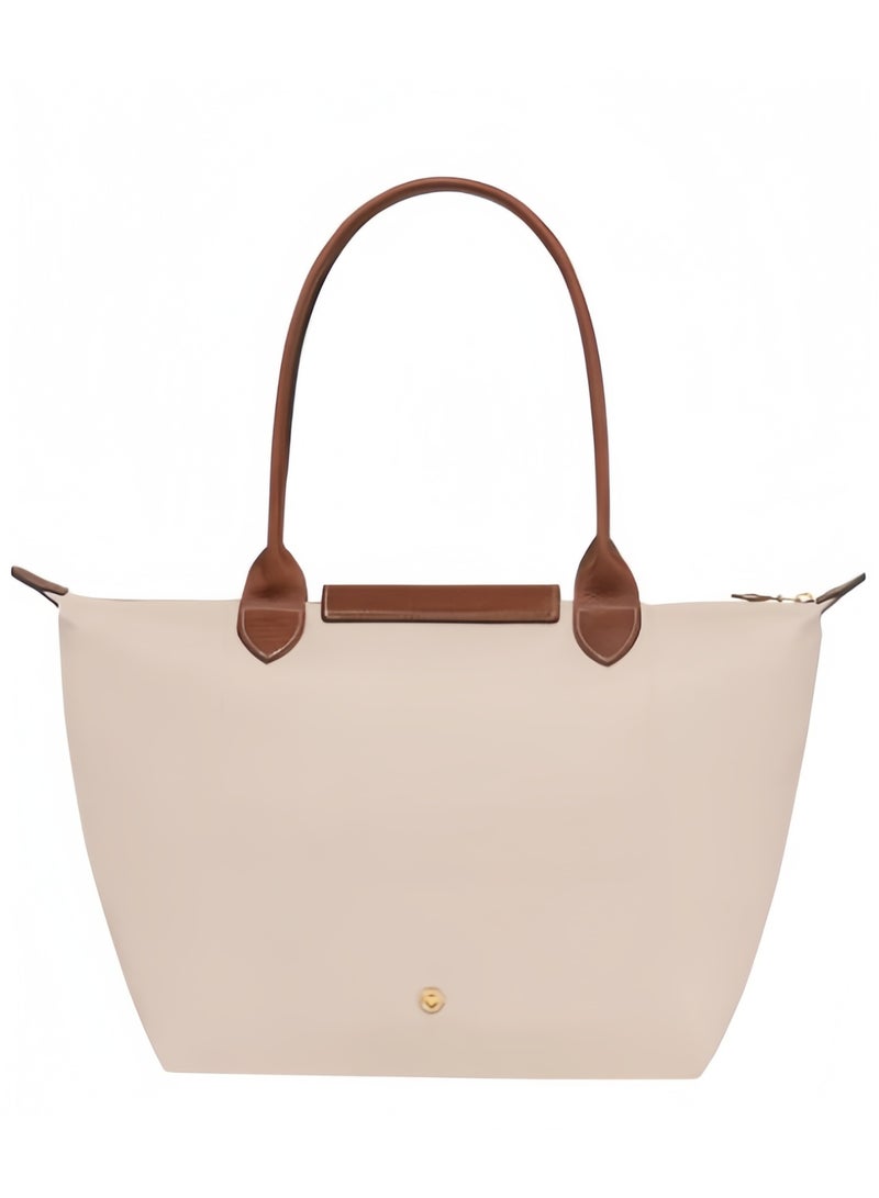 لونج شامب حقيبة طويلة شانغهام متوسطة الحجم للنساء، حقيبة قابلة للطي بسحاب وحقيبة كتف، حقيبة يد للسفر والعمل - Image 5