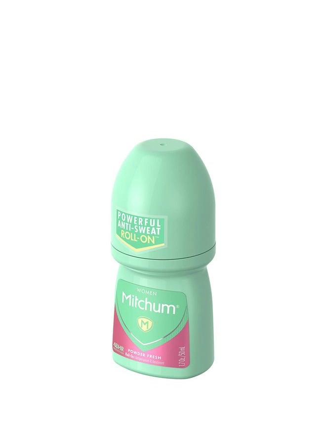 Mitchum Women Invisible Roll-On, Powder Fresh 1.7 oz (Pack of 2) - Image 3