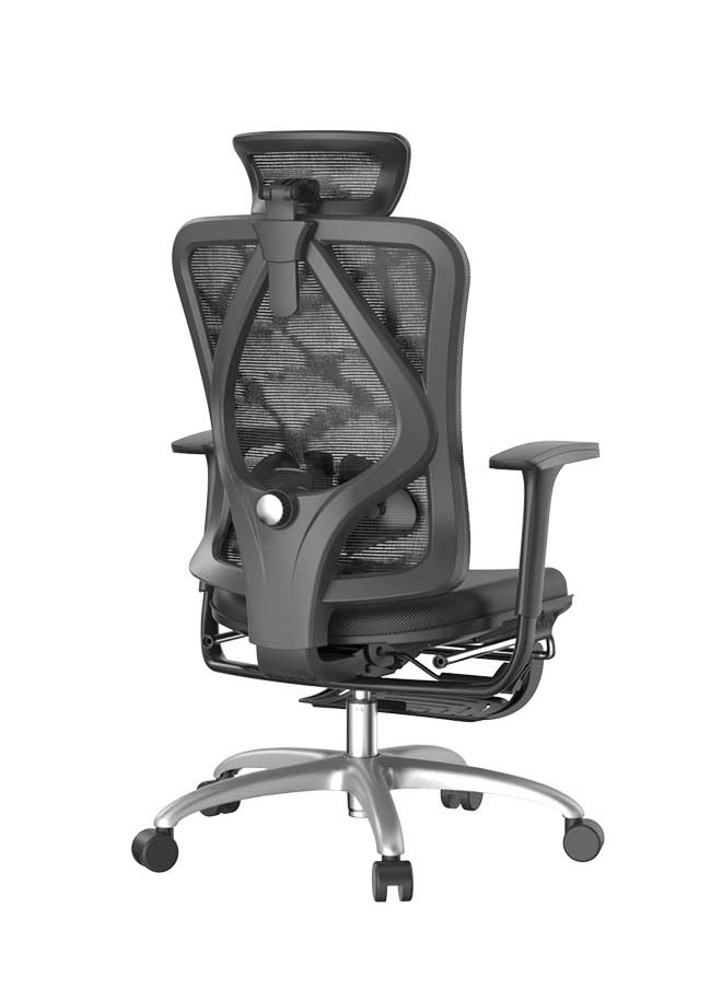 SIHOO SIHOO BIFMA Testing M18C Height Adjustable Full Mesh Office 4D Linked Armrests Office Furniture Ergonomic Chair (with footrest)  - Image 3