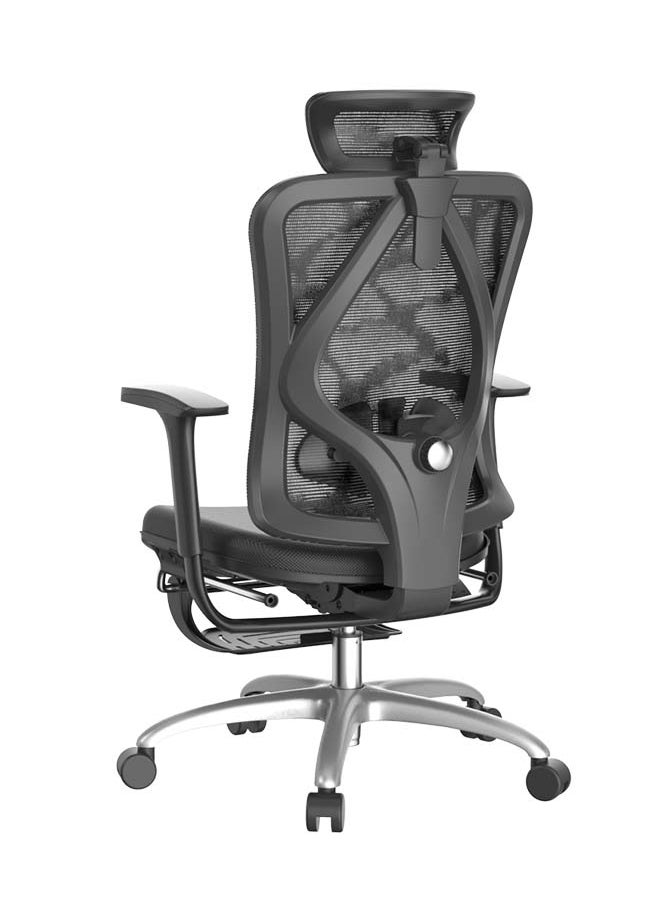 SIHOO SIHOO BIFMA Testing M18C Height Adjustable Full Mesh Office 4D Linked Armrests Office Furniture Ergonomic Chair (with footrest)  - Image 4