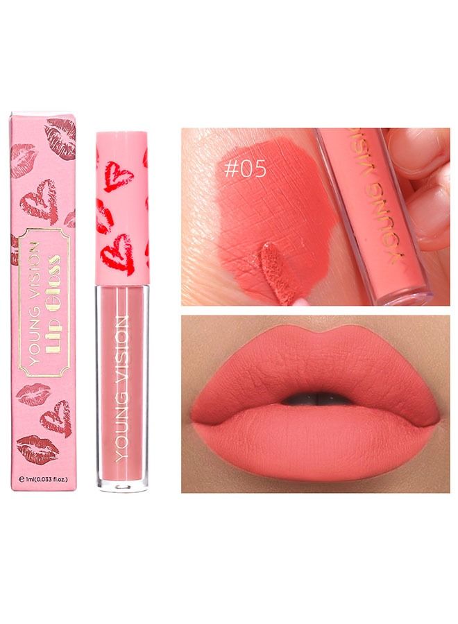 YOUNG VISION Matte Liquid Lipstick Makeup Long Lasting Wear Non Stick Cup Not Fade Waterproof Lip Gloss 05  - Image 1