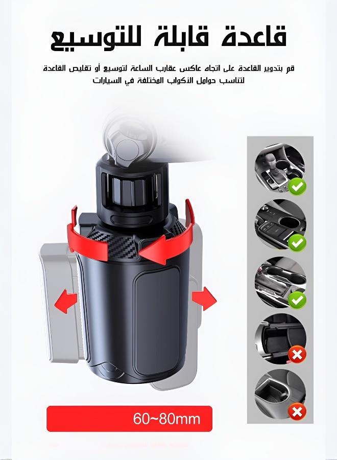 صينية طعام للسيارة متعددة الوظائف مع حامل هاتف - Image 5