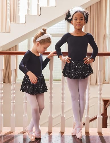 Arshiner فستان باليه كلاسيكي بأكمام طويلة للأطفال البنات من أرشينر - Image 3