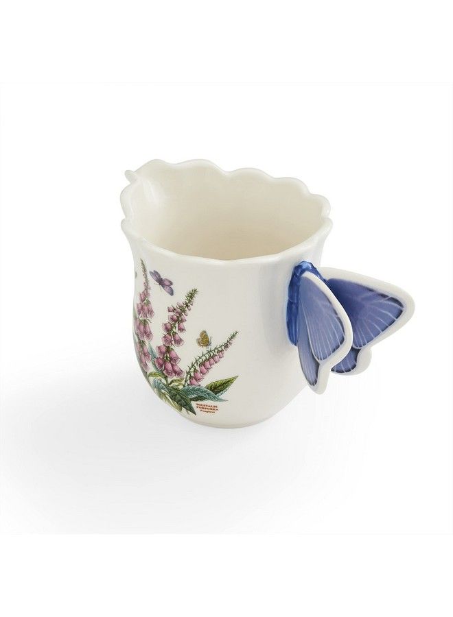 Portmeirion Botanic Garden Bouquet Collection 10 Ounce Creamer With Figural Butterfly Handle - Image 3