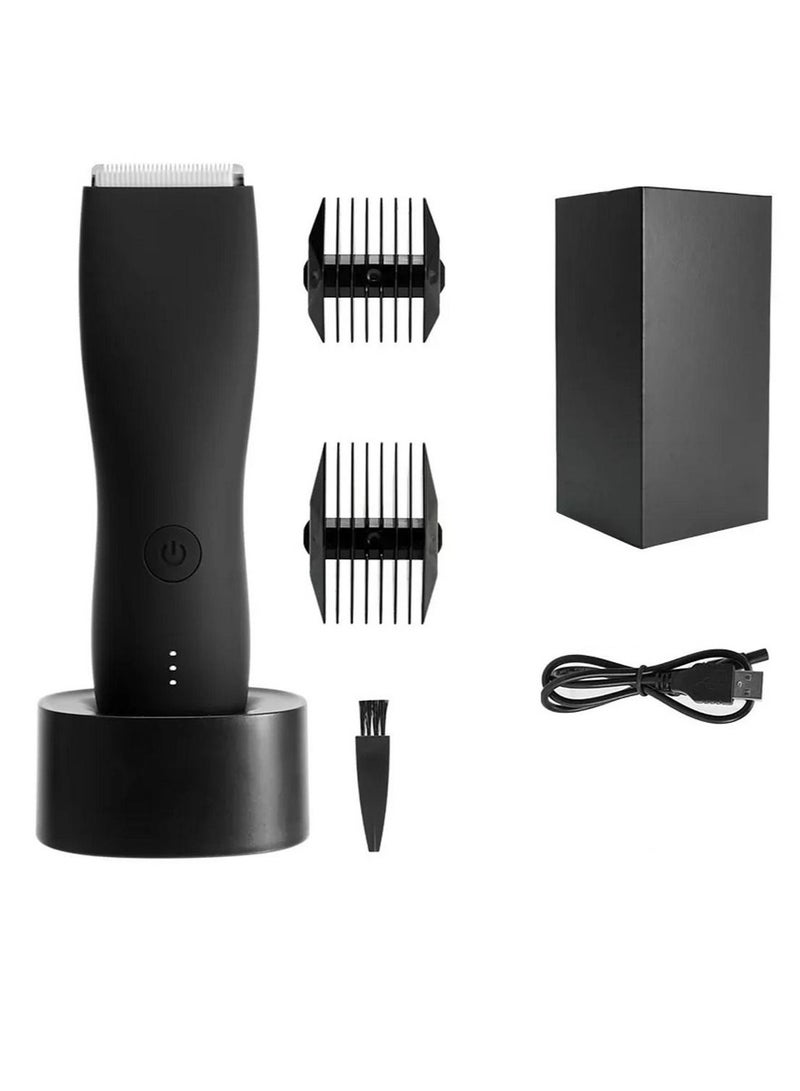 آلة تهذيب شعر الجسم الكهربائية للرجال ماكينة حلاقة قابلة لإعادة الشحن - Image 1