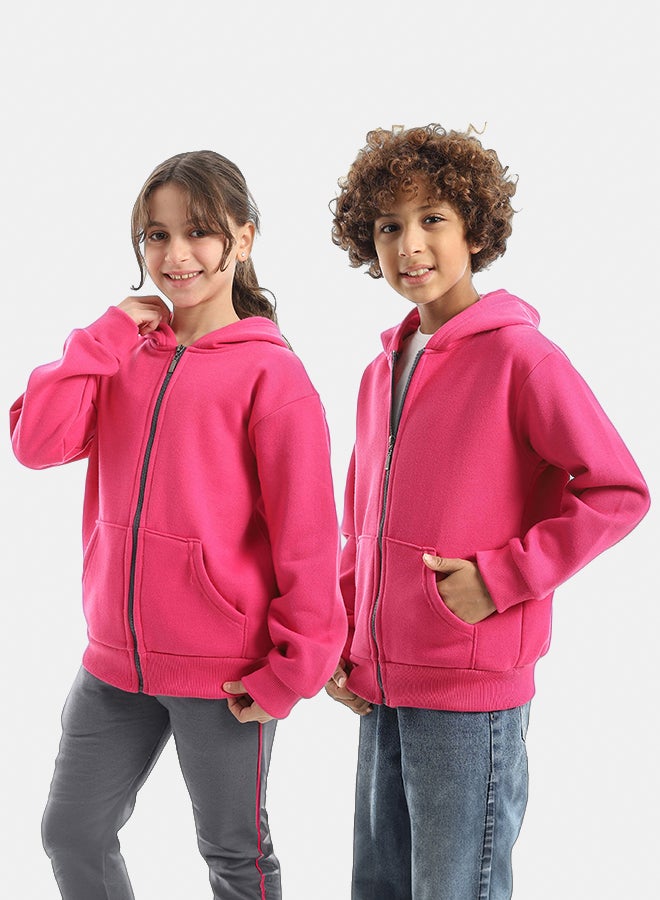 Red Circle Sweatshirt Kids Unisex - Image 3