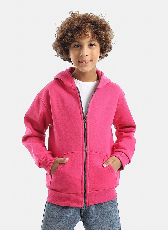 Red Circle Sweatshirt Kids Unisex - Image 1