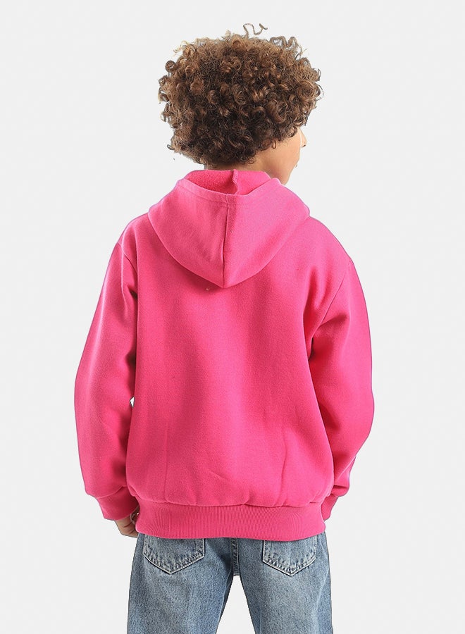 Red Circle Sweatshirt Kids Unisex - Image 5