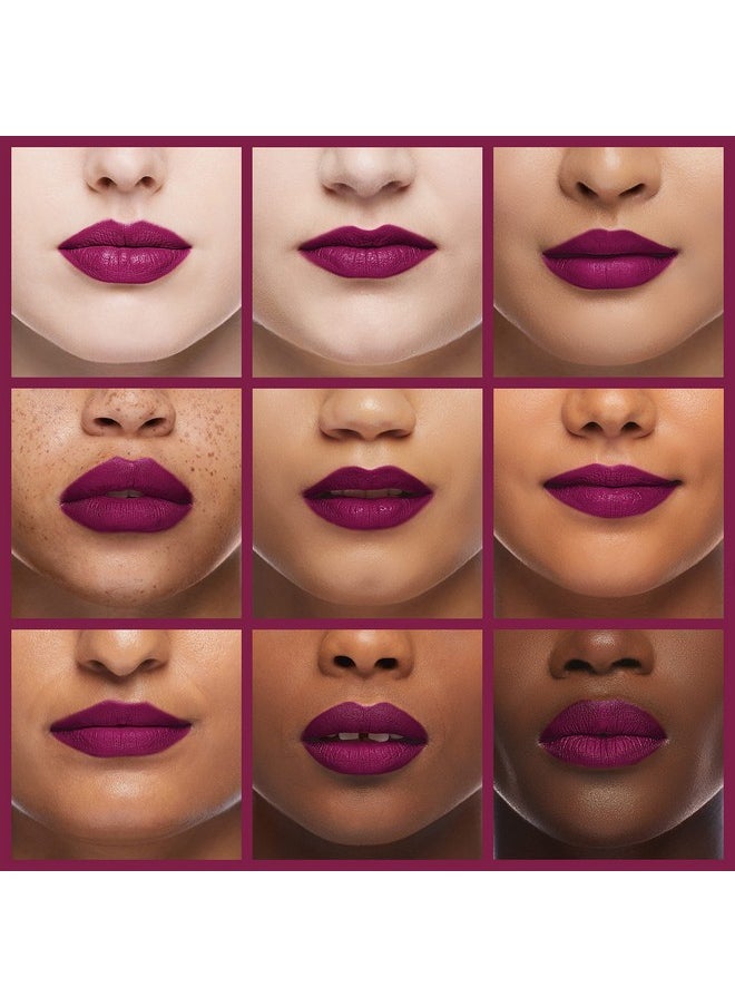 AMY'S DIARY 2Pcs Matte Dark Purple Lip Liner And Lipstick Makeup Set Burgundy Matte Lipstick 24H And Lip Liner Set Deep Berry Matt Lip Gloss Waterproof Long Lasting Lip Liner Lipstick Set Dark Colors (01)  - Image 4