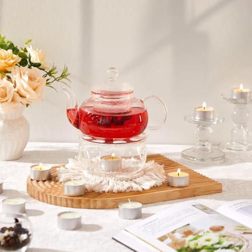 Ashlux Unscented Palm Tea Lights Candles 50 Pack Bulk, 4.5 Hours Long Burning White Tea Lights,Non-Paraffin, Smokeless, Mini Tealight Candles for Wedding, Christmas Lights, Party, Power Outages - Image 5