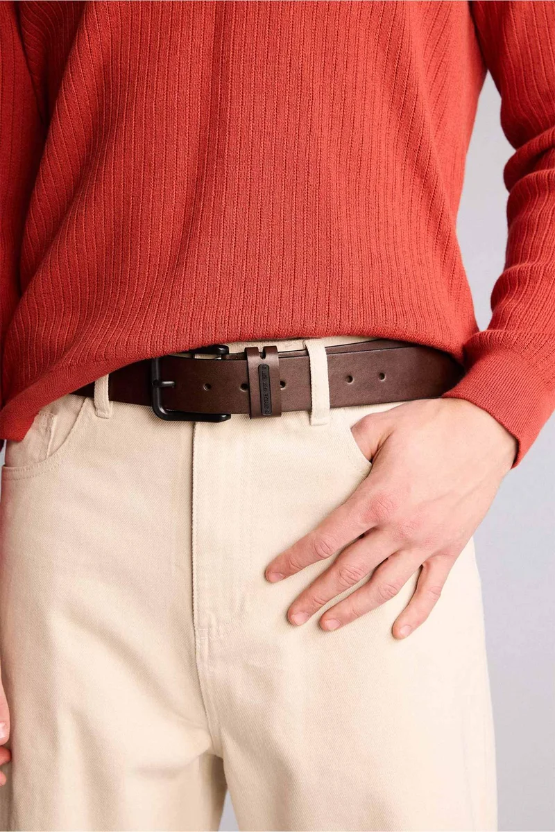 Defacto  Man Rectangle Clasp Faux Leather Jean Belt for Men | Best Price UAE