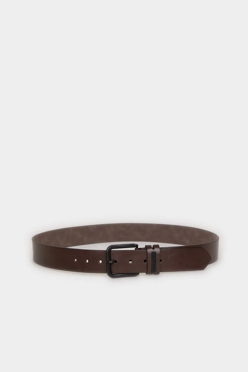 Defacto  Man Rectangle Clasp Faux Leather Jean Belt for Men | Best Price UAE