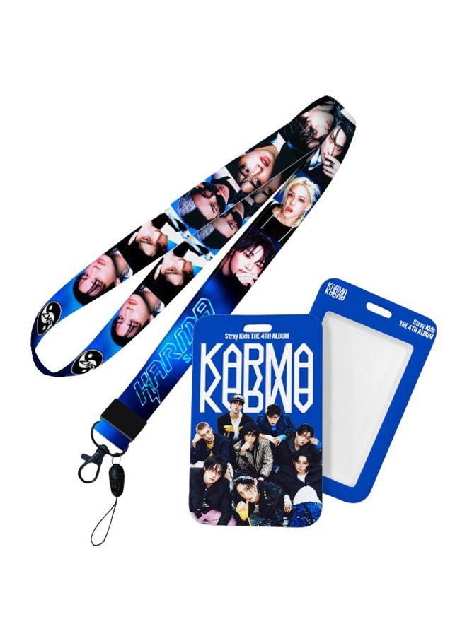 PYAJUU Stray Kids KARMA Album Gift Box Set, Including 55PCS KARMA Photocards, 100PCS Album Sticker Pack, 1 Lanyards, Card Holder, 1 Stray Kids Keychain and 2 Badge Gift for STAY Straykids Merch - Image 5