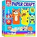 KRAFUN My First Safari Animal Paper Craft Kit 16 DIY Arts and Crafts Zoo Animal Organized Craft Activities Supplies Box Assembling Creative Toys for Toddlers Boys Girls 38 Years Old - Image 4