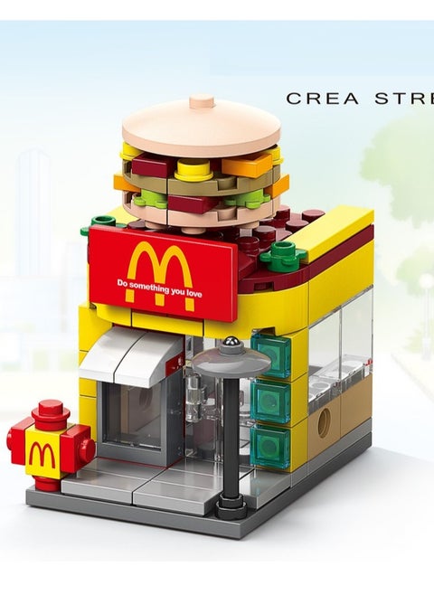 118-Piece Mini Street McDonald's Store Building Block Toy