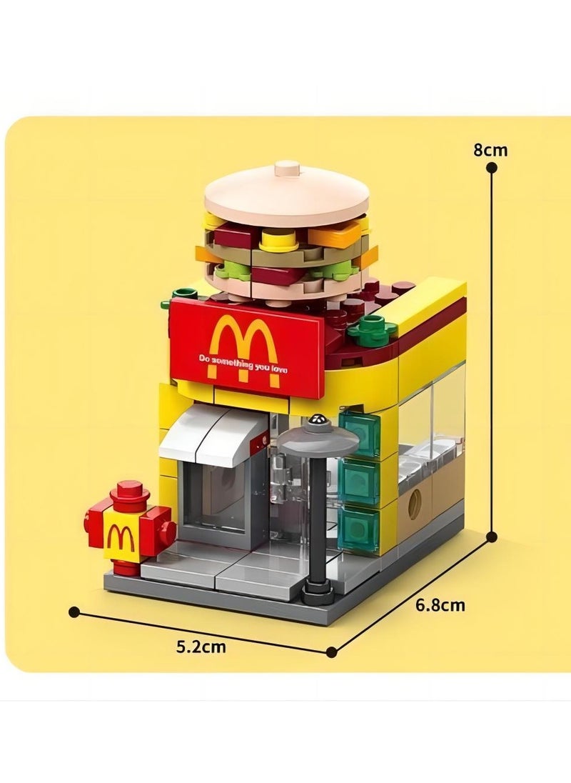 Y&D - 118-Piece Mini Street McDonald's Store Building Block Toy - Image 1