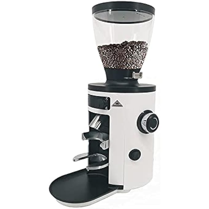 rayihni X54 Electric Coffee Grinder  White 54Mm Flat Steel Burrs Stepless Grind Adjustment HighSpeed Grinding BuiltIn Dosing Compact Design - Image 1
