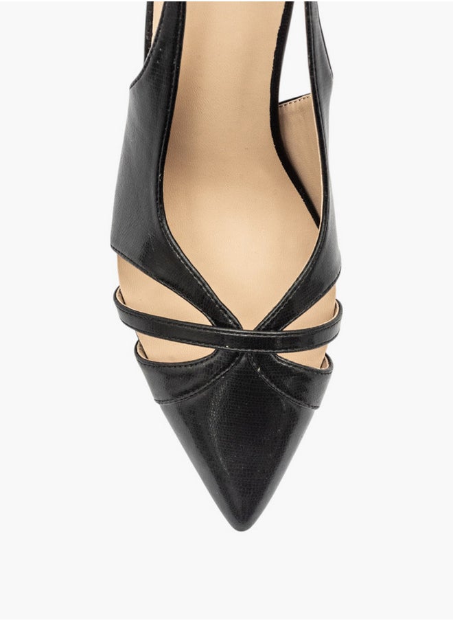 Flora Bella By Shoexpress Solid Slingback Shoes with Stiletto Heels  - Image 4