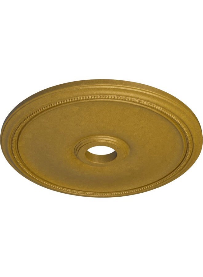 Ekena Millwork CM24THPGS Theia Ceiling Medallion, 24"OD x 3 5/8"ID x 1 3/4"P (Fits Canopies up to 6 3/4"), Hand-Painted Pharaohs Gold - Image 2