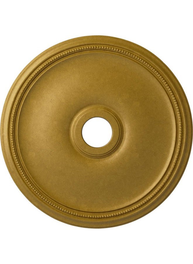 Ekena Millwork CM24THPGS Theia Ceiling Medallion, 24"OD x 3 5/8"ID x 1 3/4"P (Fits Canopies up to 6 3/4"), Hand-Painted Pharaohs Gold - Image 1